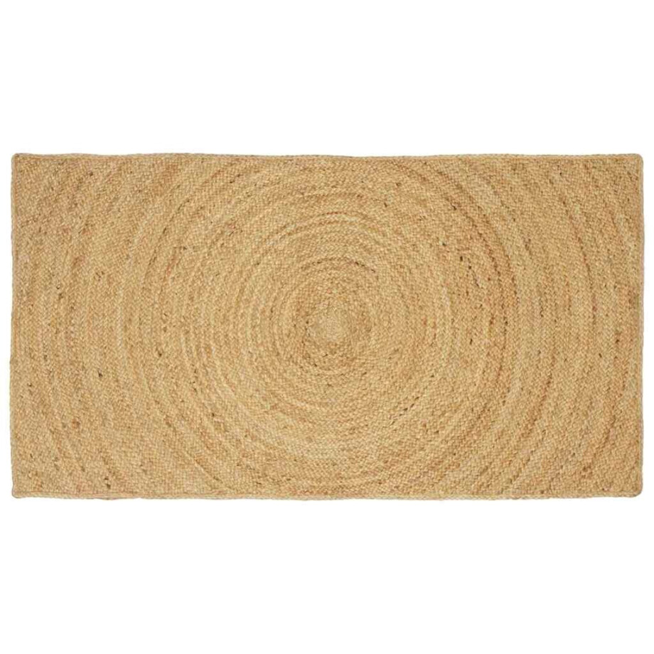 vidaXL Vloerkleden Rechthoekig Bruin 80 x 150 cm Jute afbeelding 1