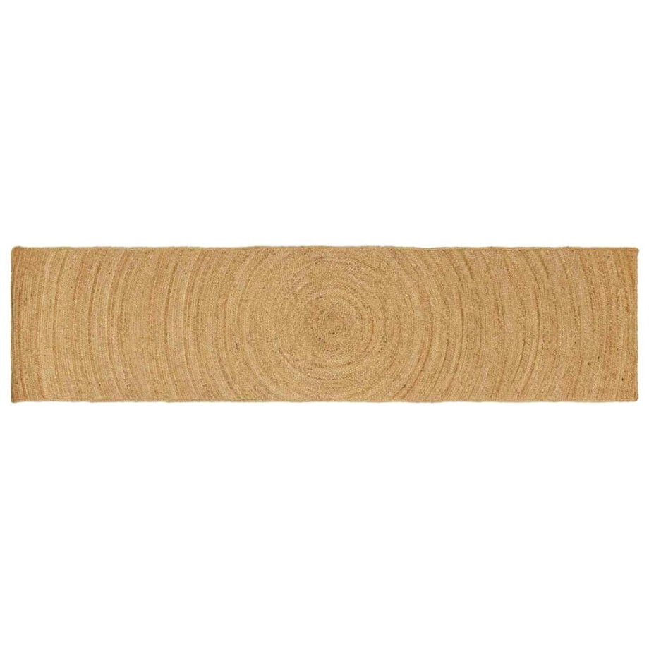 vidaXL Vloerkleden Rechthoekig Bruin 80 x 400 cm Jute vidaXL Vloerkleden Rechthoekig Bruin 80 x 400 cm Jute afbeelding 1