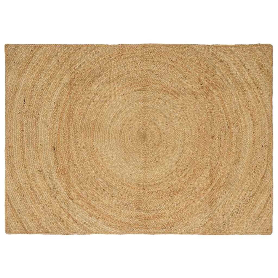 vidaXL Vloerkleden Rechthoekig Bruin 140 x 200 cm Jute afbeelding 1