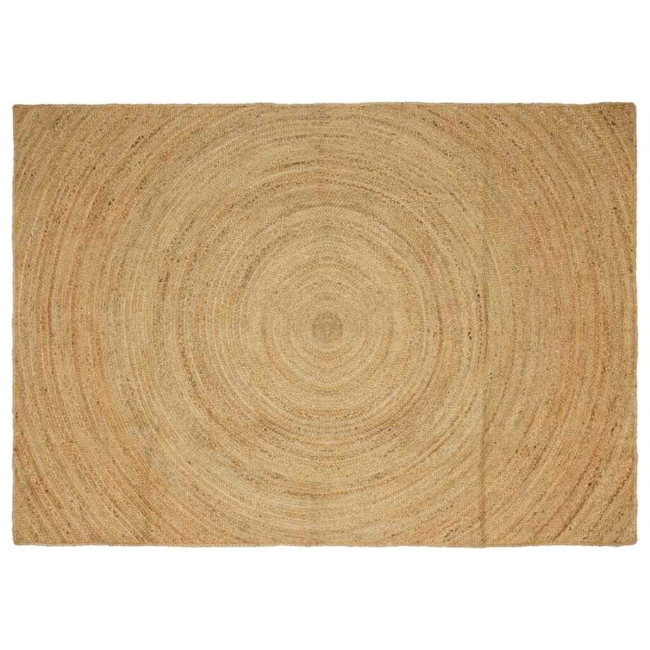 vidaXL Vloerkleden Rechthoekig Bruin 200 x 290 cm Jute afbeelding 1