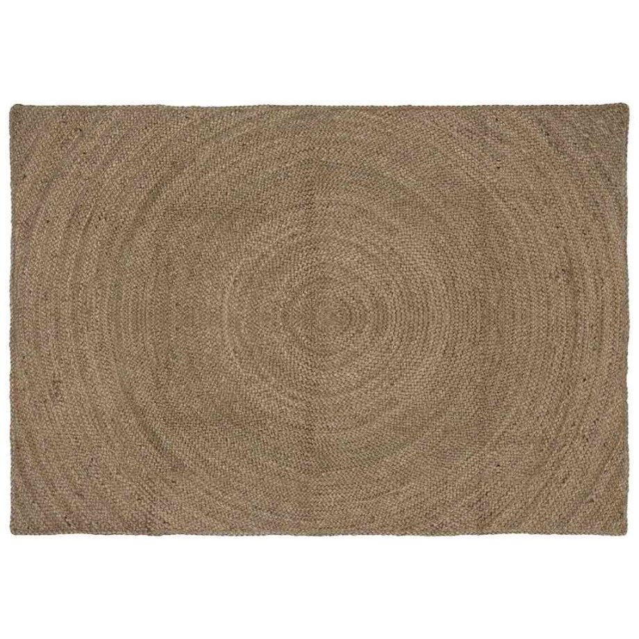 vidaXL Vloerkleden Rechthoekig Grijs 120 x 170 cm Jute afbeelding 1