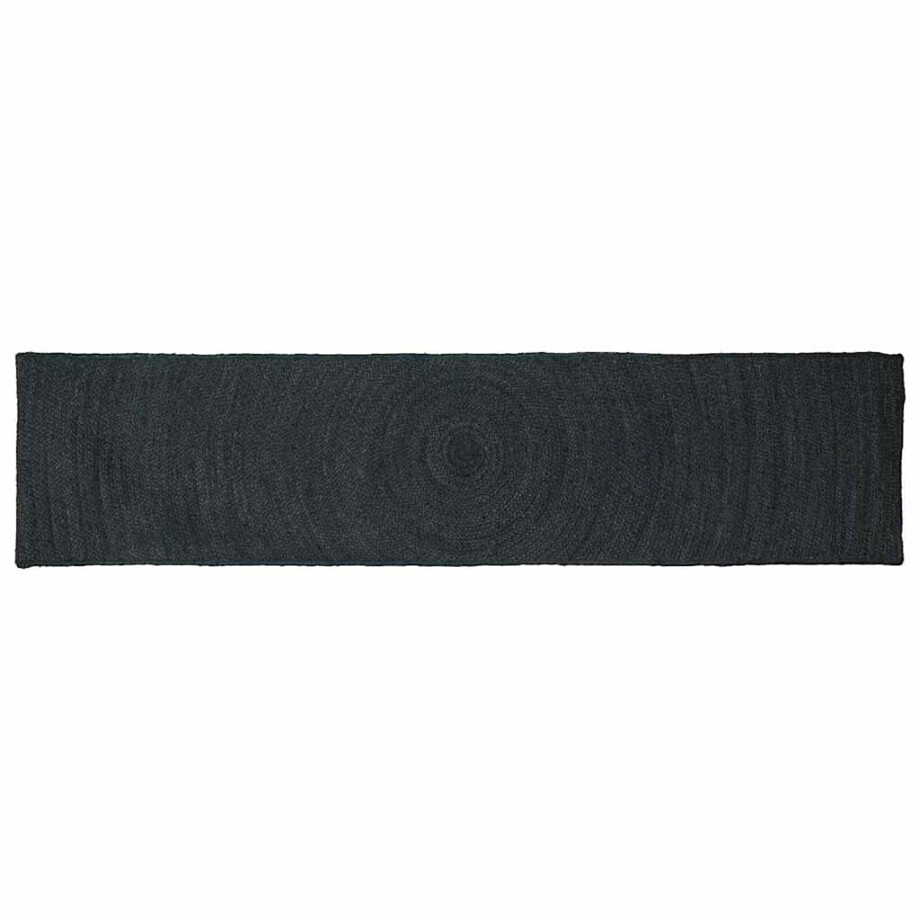 vidaXL Vloerkleden Rechthoekig Donkergrijs 60 x 300 cm Jute afbeelding 1