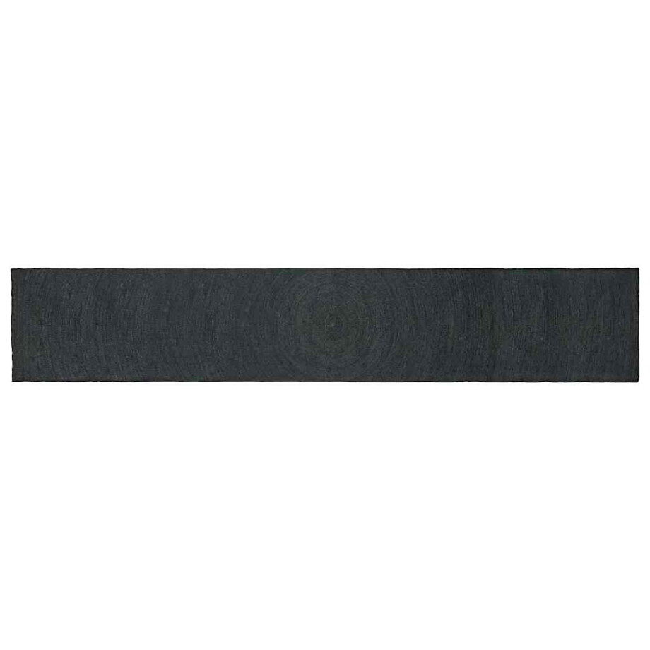 vidaXL Vloerkleden Rechthoekig Donkergrijs 60 x 400 cm Jute afbeelding 1