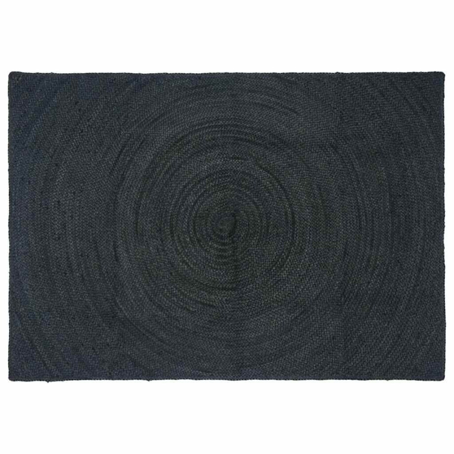 vidaXL Vloerkleden Rechthoekig Donkergrijs 140 x 200 cm Jute afbeelding 1