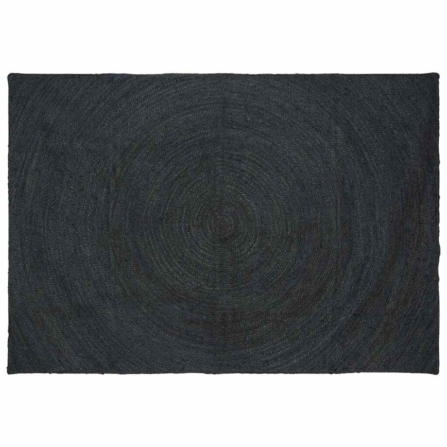 vidaXL Vloerkleden Rechthoekig Donkergrijs 240 x 340 cm Jute afbeelding 1