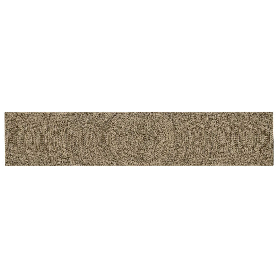 vidaXL Vloerkleden Naturel en Zwart 80 x 400 cm Jute vidaXL Vloerkleden Naturel en Zwart 80 x 400 cm Jute afbeelding 1