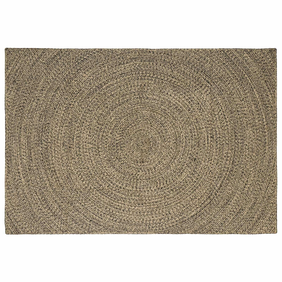 vidaXL Vloerkleden Naturel en Zwart 240 x 340 cm Jute vidaXL Vloerkleden Naturel en Zwart 240 x 340 cm Jute afbeelding 1