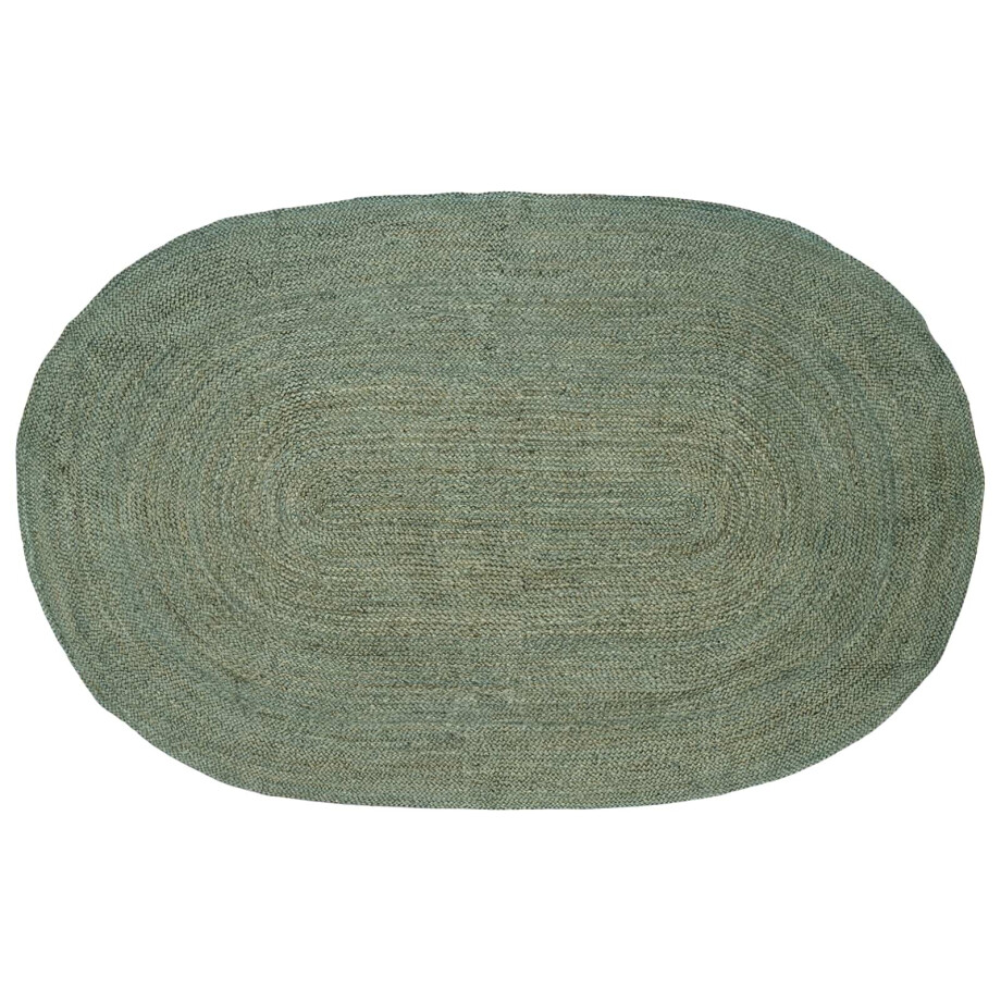 vidaXL Vloerkleden Olijfgroen 152 x 245 cm Jute vidaXL Vloerkleden Olijfgroen 152 x 245 cm Jute afbeelding 1