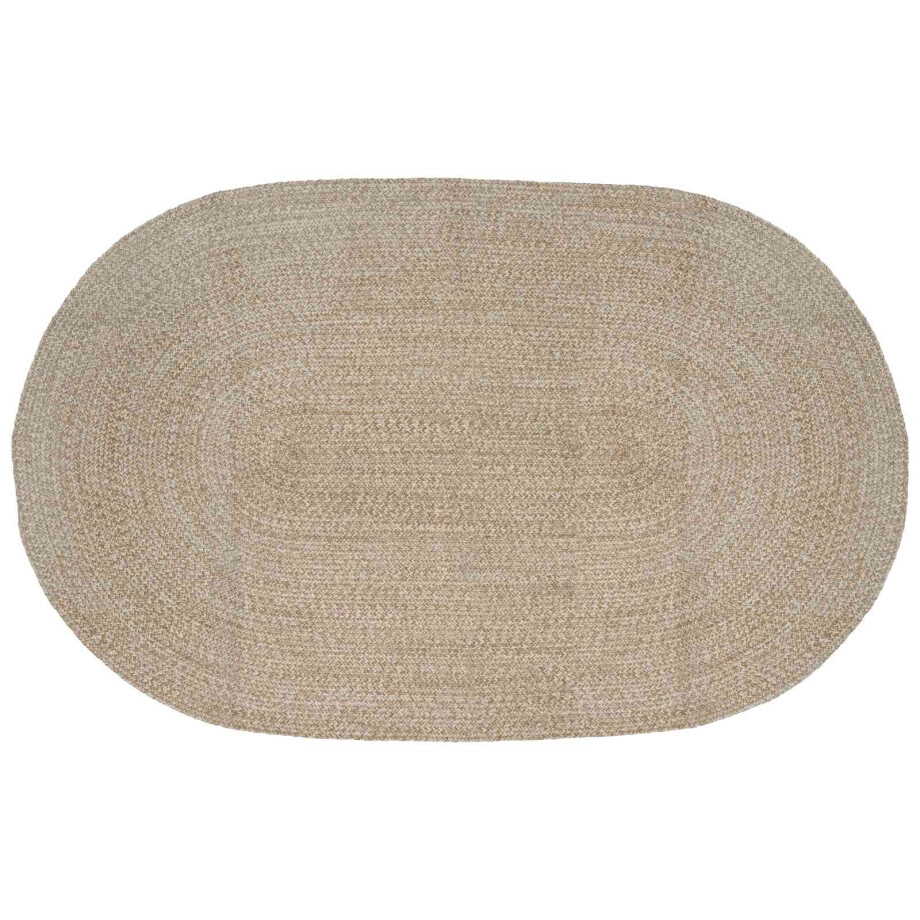 vidaXL Vloerkleden Wit 152 x 245 cm Jute vidaXL Vloerkleden Wit 152 x 245 cm Jute afbeelding 1