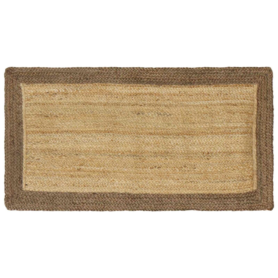 vidaXL Vloerkleden Grijs 60 x 110 cm Jute vidaXL Vloerkleden Grijs 60 x 110 cm Jute afbeelding 1
