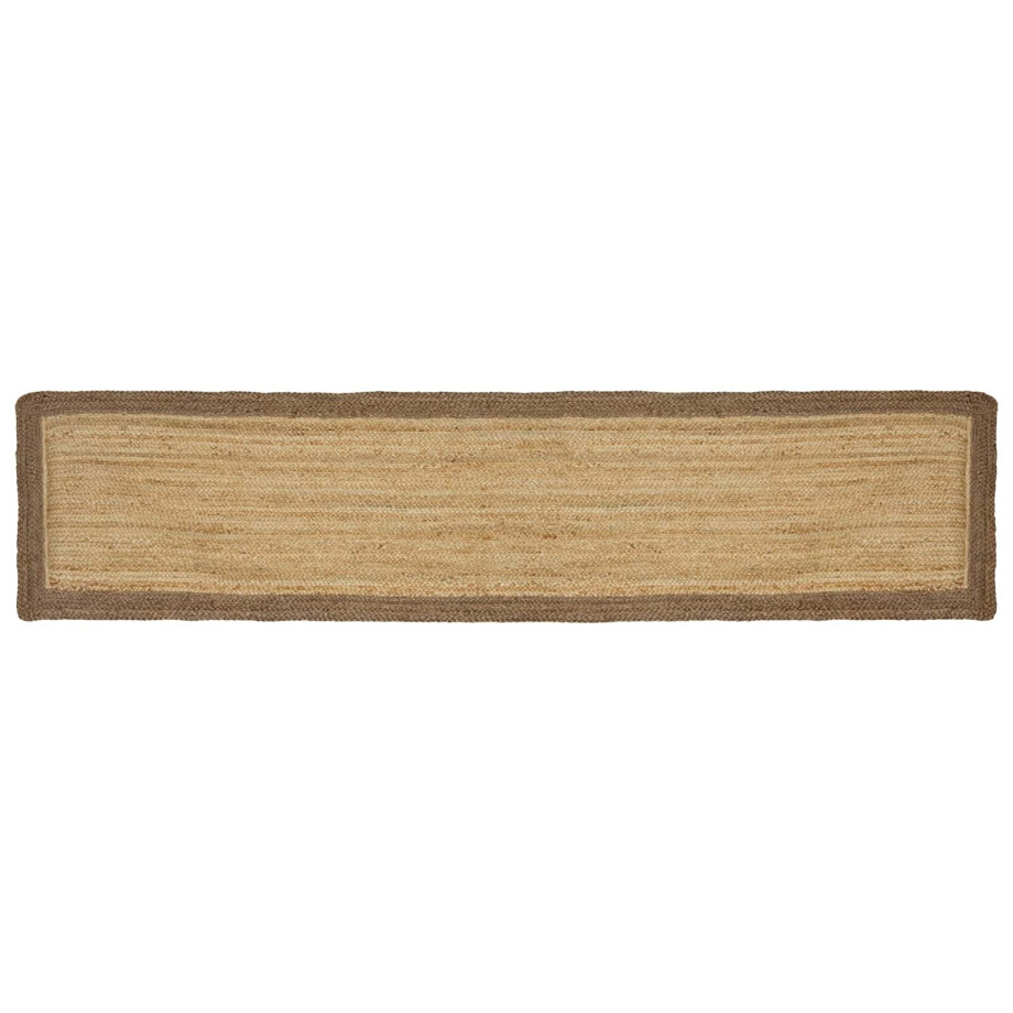 vidaXL Vloerkleden Grijs 60 x 200 cm Jute afbeelding 1