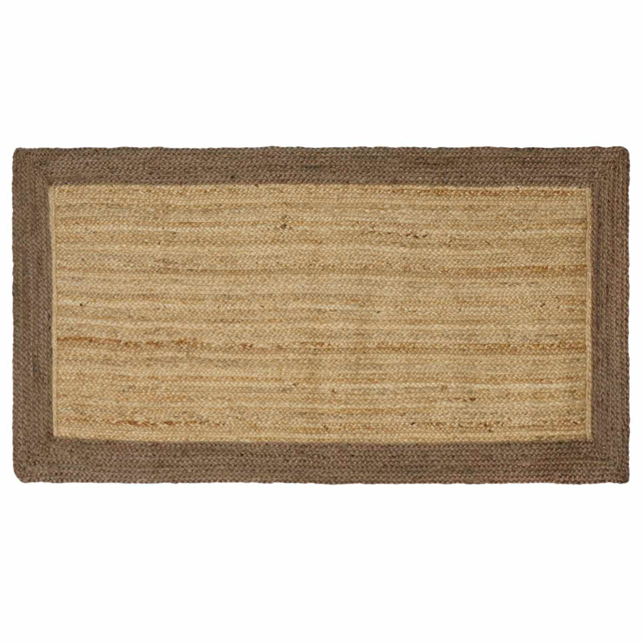 vidaXL Vloerkleden Grijs 80 x 150 cm Jute vidaXL Vloerkleden Grijs 80 x 150 cm Jute afbeelding 1
