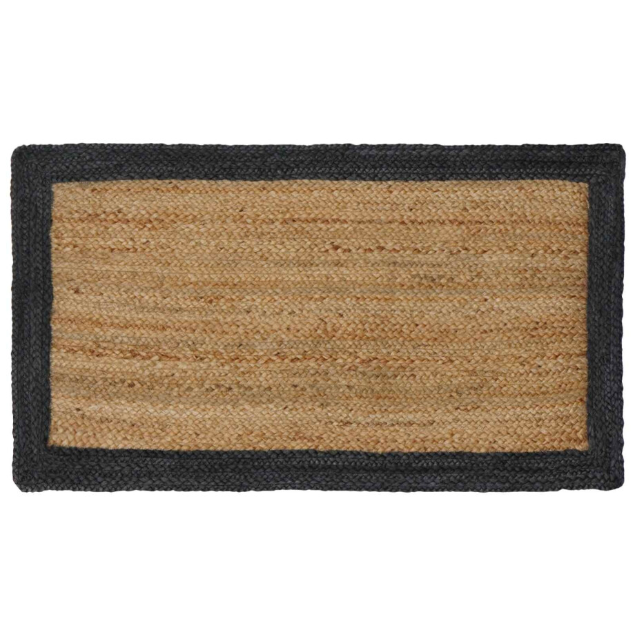 vidaXL Vloerkleden Donkergrijs 60 x 110 cm Jute afbeelding 1