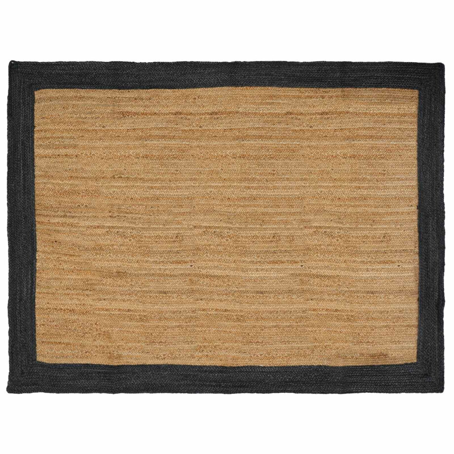 vidaXL Vloerkleden Donkergrijs 240 x 340 cm Jute vidaXL Vloerkleden Donkergrijs 240 x 340 cm Jute afbeelding 1
