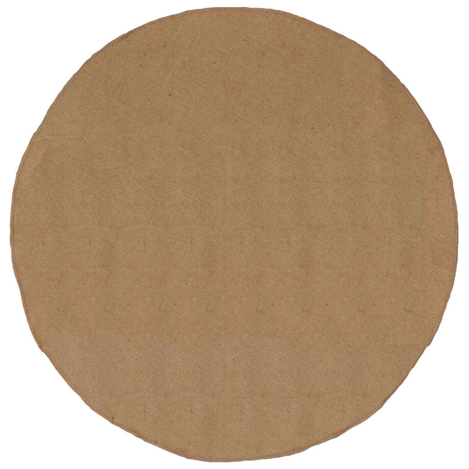 vidaXL Vloerkleden Naturel Ø 180 cm Jute afbeelding 1