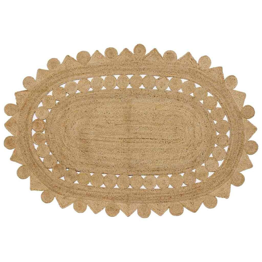 vidaXL Tapijt Bruin 205 x 305 cm Jute afbeelding 1