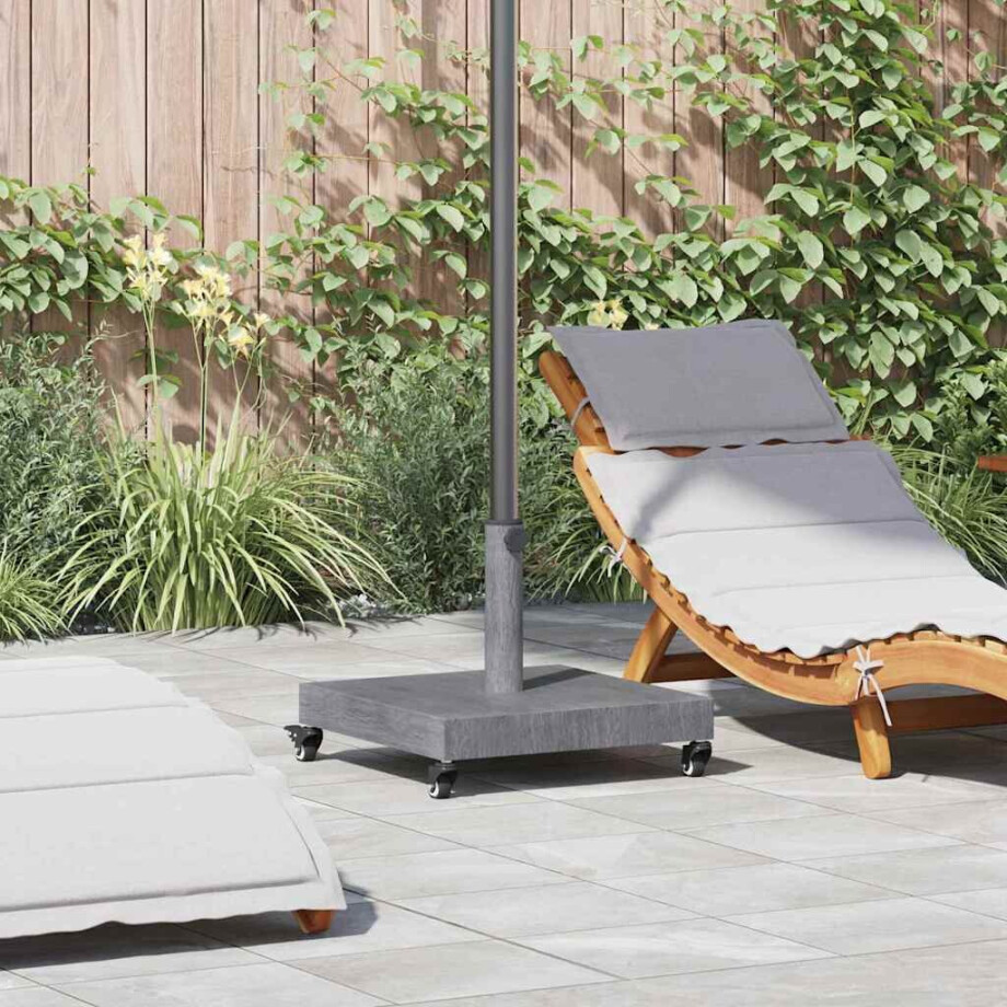 vidaXL Buiten Parasols Donkerhout 45 x 45 x 32 cm Staal, Beton afbeelding 1