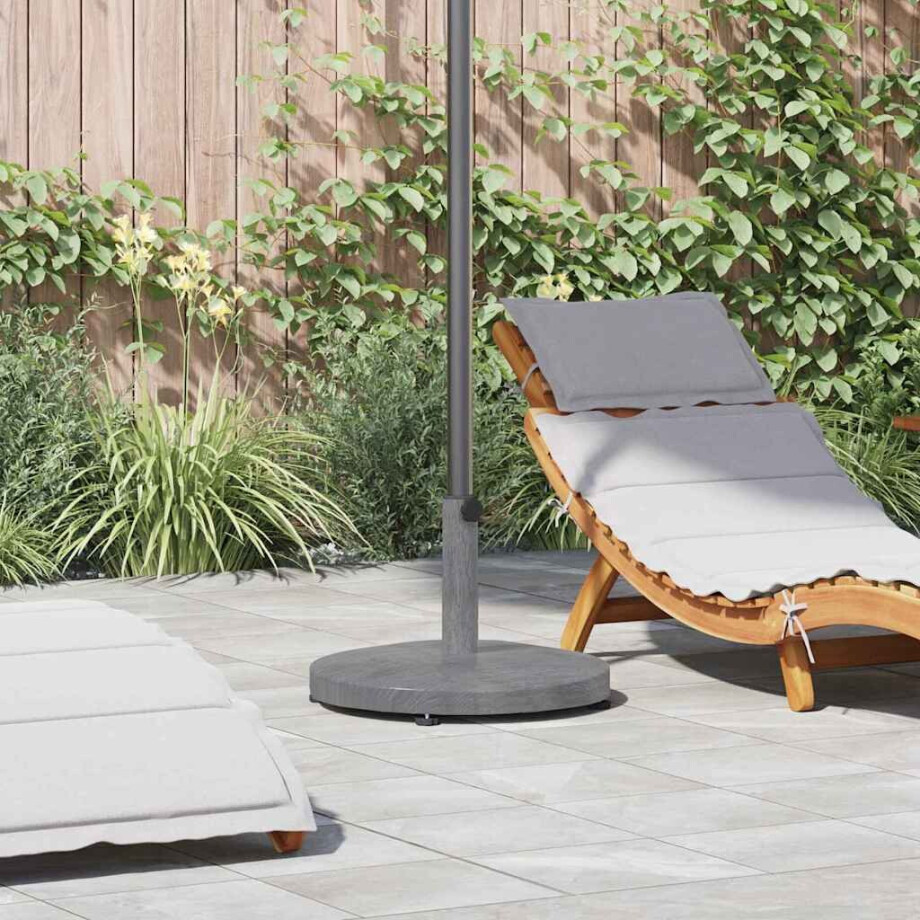vidaXL Buiten Parasols Donkerhout 48 x 48 x 32 cm Staal, Beton afbeelding 1