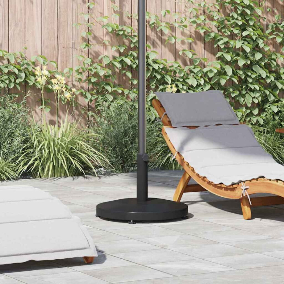 vidaXL Buiten Parasols Zwart 48 x 48 x 32 cm Staal, Beton afbeelding 1