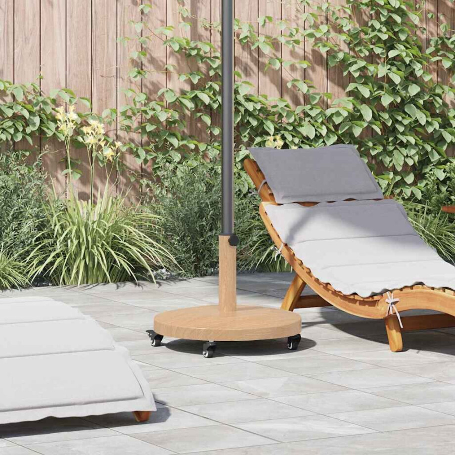vidaXL Buiten Parasols Lichthout 48 x 48 x 32.5 cm Staal, Beton afbeelding 1