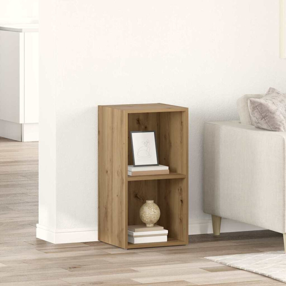 vidaXL Tv-meubelset Wandgemonteerd Bruin 72 x 35 x 37 cm Bewerkt hout vidaXL Tv-meubelset Wandgemonteerd Bruin 72 x 35 x 37 cm Bewerkt hout afbeelding 1