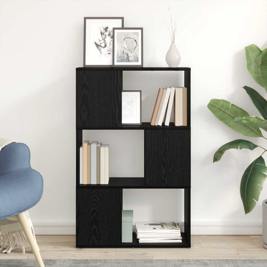 vidaXL Tv-meubelset Zwart 60 x 24 x 94,5 cm Bewerkt hout afbeelding 1