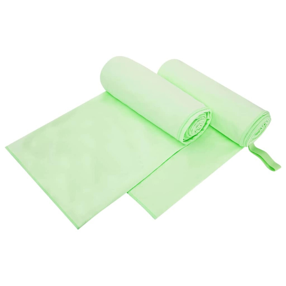 vidaXL Sporthanddoeken 2 pcs Groen 200 x 100 cm Polyester en polyamide vidaXL Sporthanddoeken 2 pcs Groen 200 x 100 cm Polyester en polyamide afbeelding 1