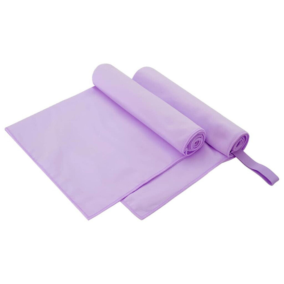 vidaXL Sporthanddoeken 2 pcs Paars 100 x 50 cm Polyester en polyamide vidaXL Sporthanddoeken 2 pcs Paars 100 x 50 cm Polyester en polyamide afbeelding 1
