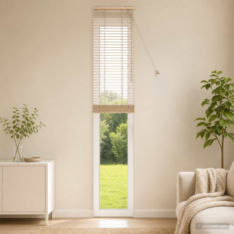 vidaXL Venetiaanse jaloezie Eiken Look 45 x 250 cm 35 mm afbeelding 1