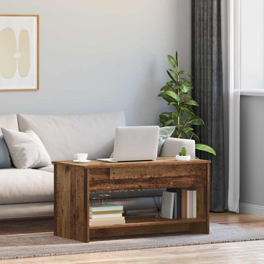 vidaXL Salontafel Oud Hout 80 x 50,5 x 41,5 cm Bewerkt hout vidaXL Salontafel Oud Hout 80 x 50,5 x 41,5 cm Bewerkt hout afbeelding 1