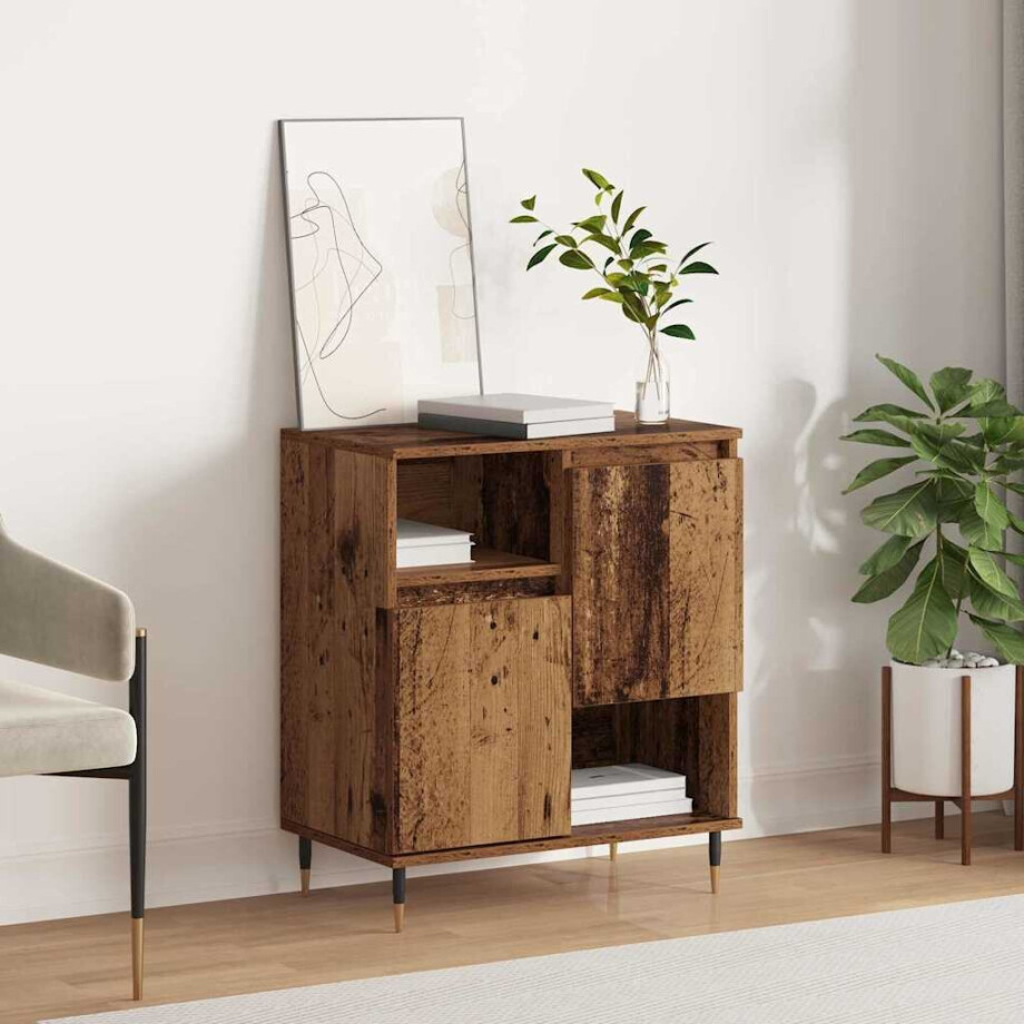 vidaXL Dressoir Oudhout 60 x 35 x 70 cm vidaXL Dressoir Oudhout 60 x 35 x 70 cm afbeelding 1