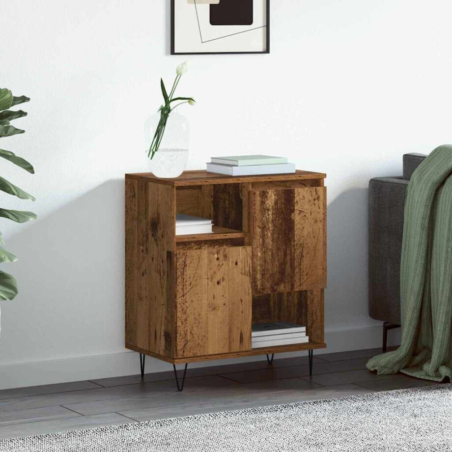 vidaXL Dressoir Oudhout 60 x 35 x 70 cm vidaXL Dressoir Oudhout 60 x 35 x 70 cm afbeelding 1