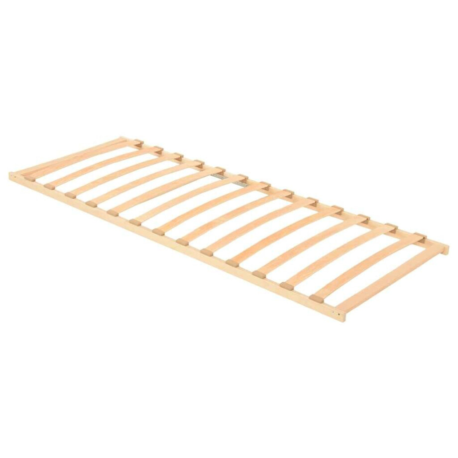 vidaXL Lattenbodem Bruin 70 x 190 cm Massief beukenhout afbeelding 1