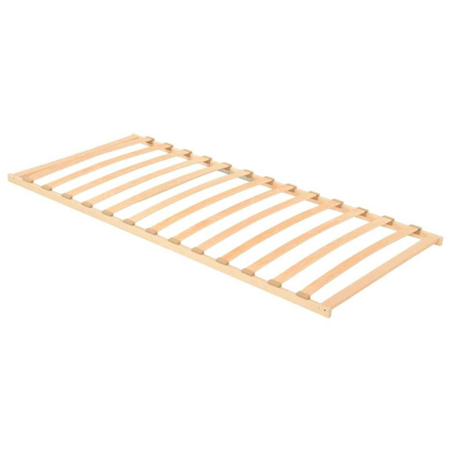 vidaXL Lattenbodem Bruin 90 x 190 cm Massief beukenhout afbeelding 1