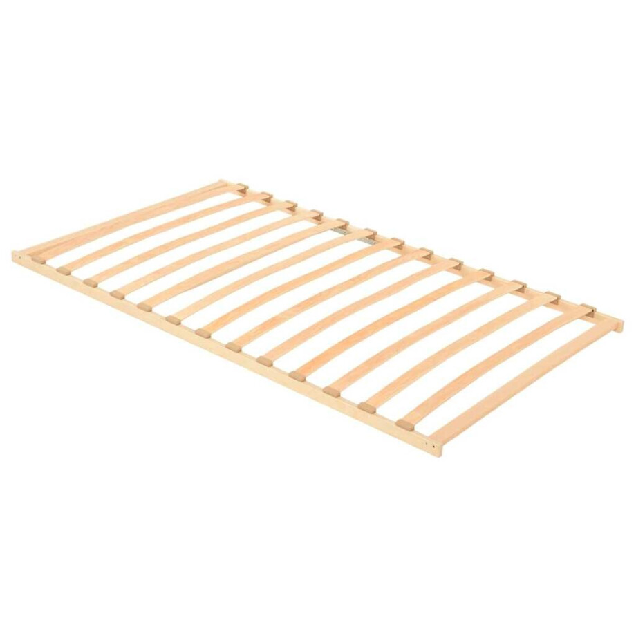 vidaXL Lattenbodem Bruin 120 x 190 cm Massief beukenhout afbeelding 1