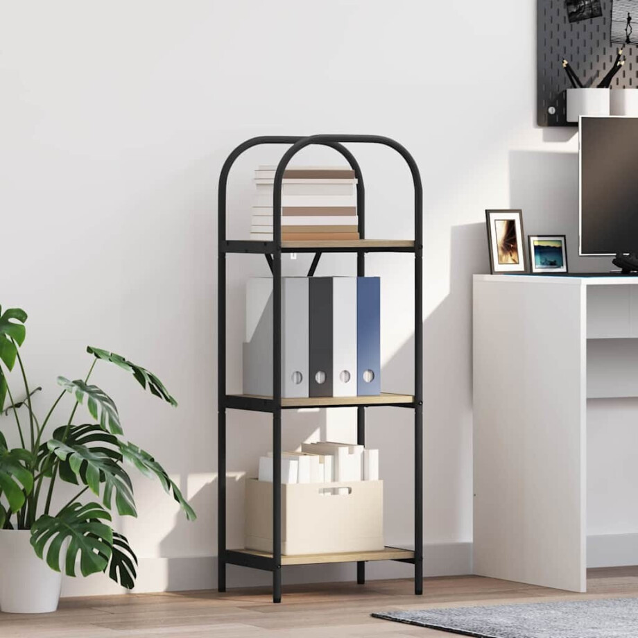 vidaXL Boekenkast Sonoma Eiken 40 x 30 x 109 cm Bewerkt hout vidaXL Boekenkast Sonoma Eiken 40 x 30 x 109 cm Bewerkt hout afbeelding 1
