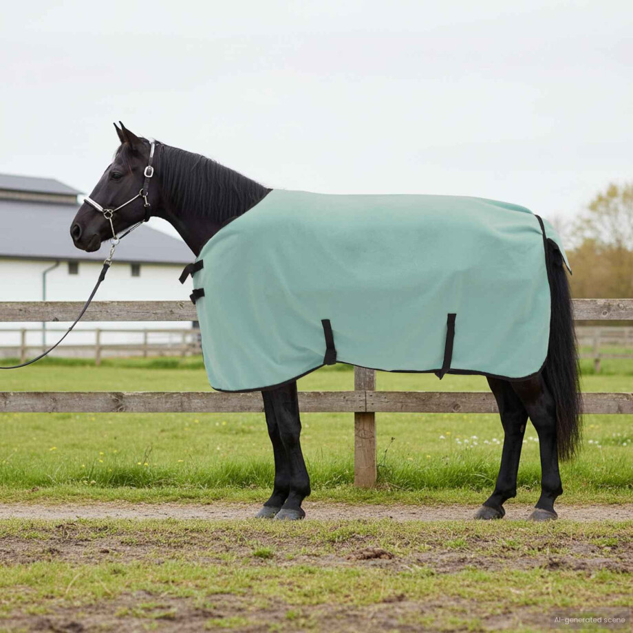 vidaXL Paardendeken Speciale Groen 75 cm Polyester vidaXL Paardendeken Speciale Groen 75 cm Polyester afbeelding 1