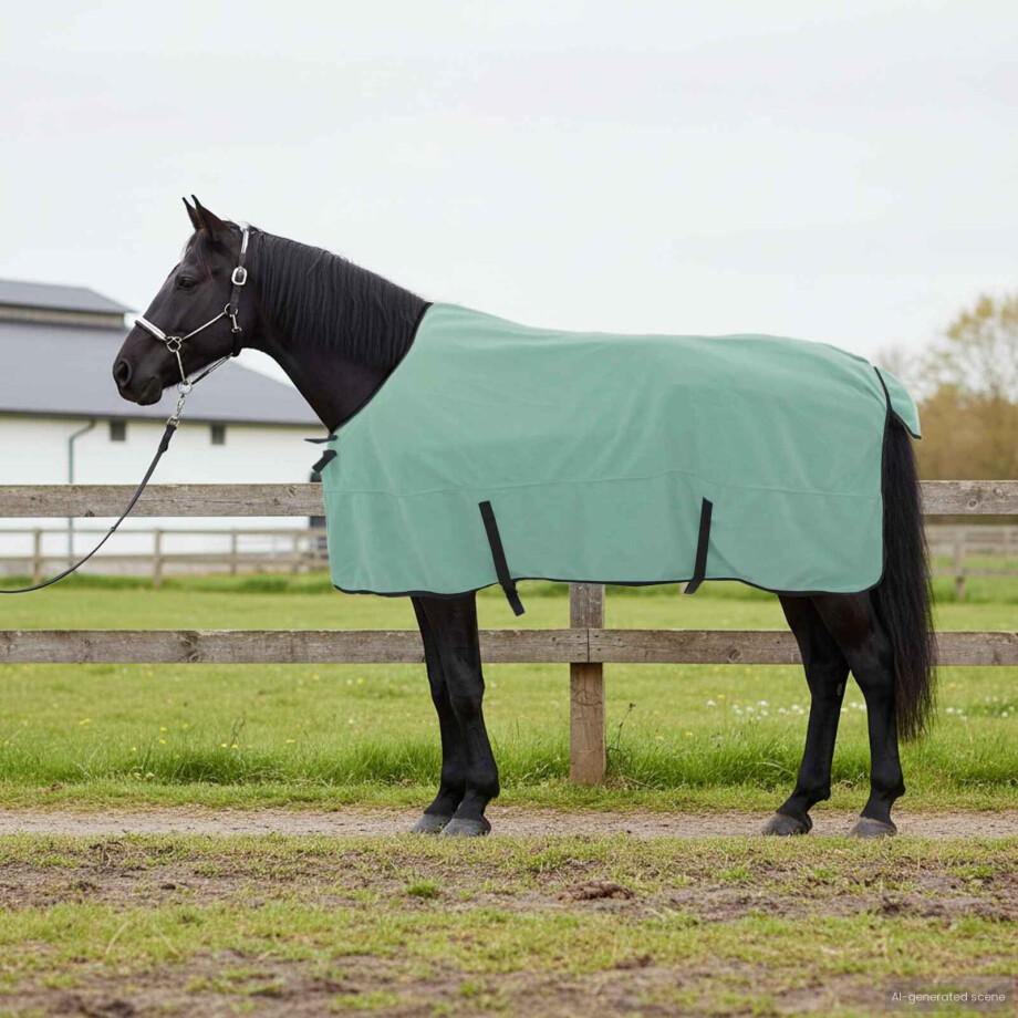 vidaXL Paardendeken Speciale Groen 135 cm Polyester vidaXL Paardendeken Speciale Groen 135 cm Polyester afbeelding 1