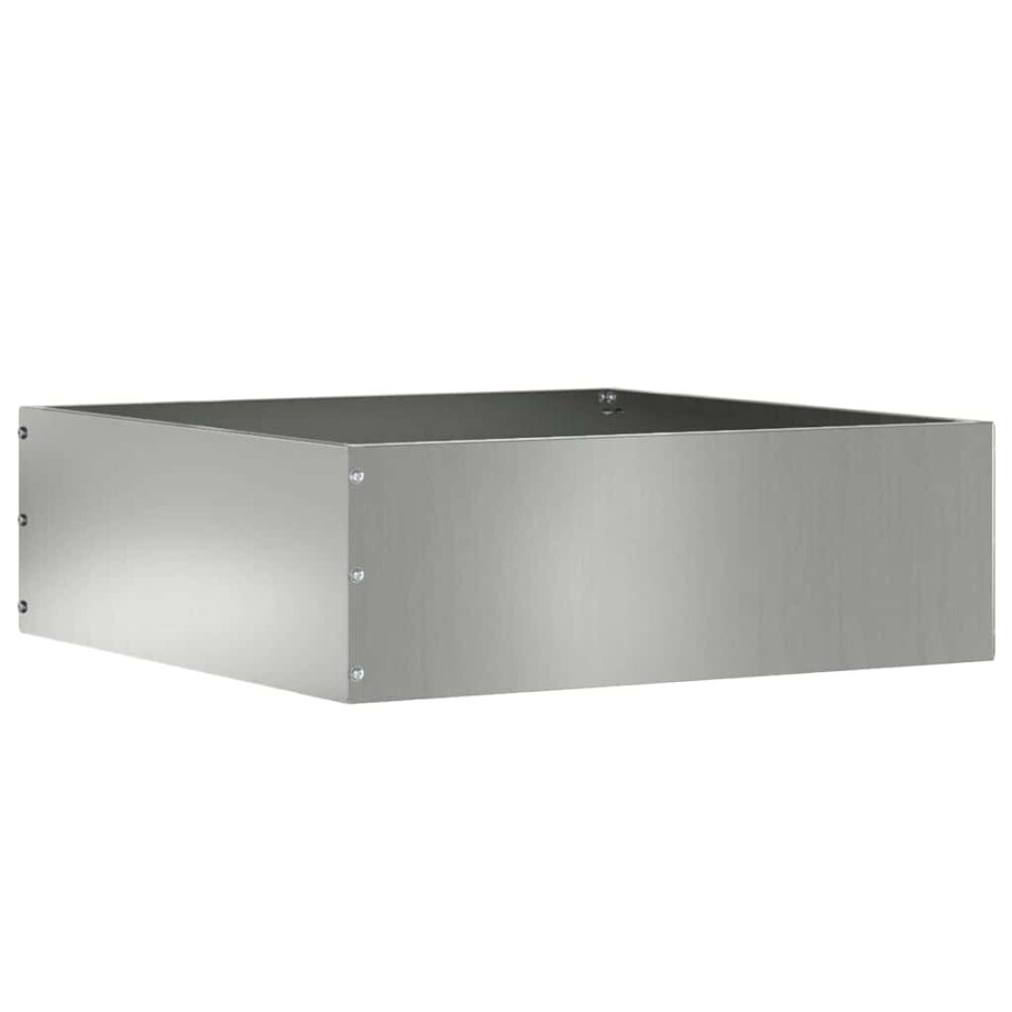 vidaXL Tuinrand Zilver 40 x 40 x 13 cm Gegalvaniseerd staal afbeelding 1