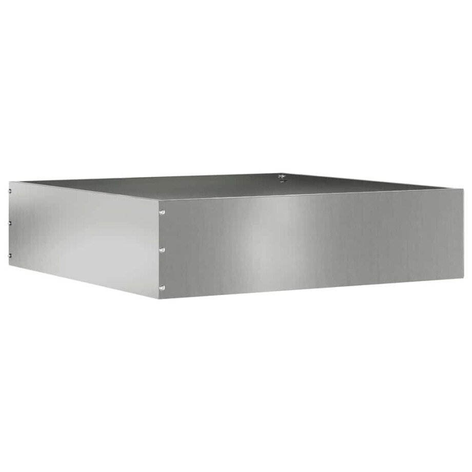 vidaXL Tuinrand Zilver 50 x 50 x 13 cm Gegalvaniseerd staal vidaXL Tuinrand Zilver 50 x 50 x 13 cm Gegalvaniseerd staal afbeelding 1