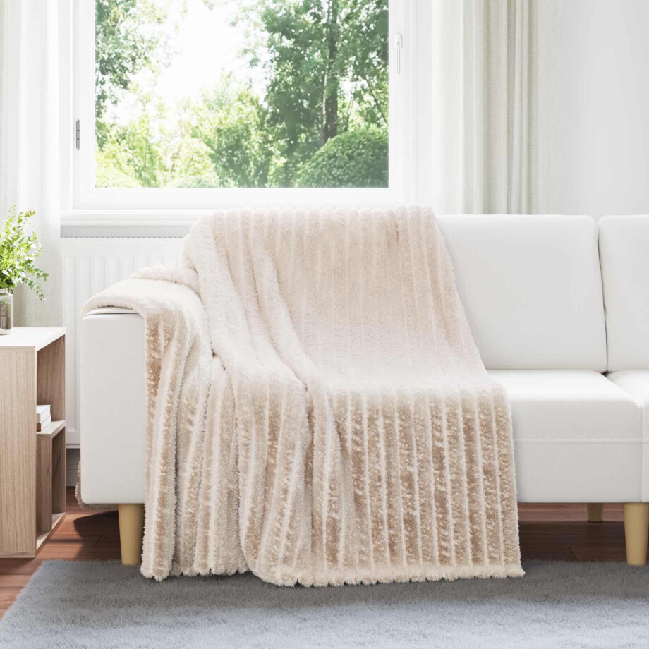vidaXL Kleden 6 pcs Beige 200 x 150 cm Fleece vidaXL Kleden 6 pcs Beige 200 x 150 cm Fleece afbeelding 1
