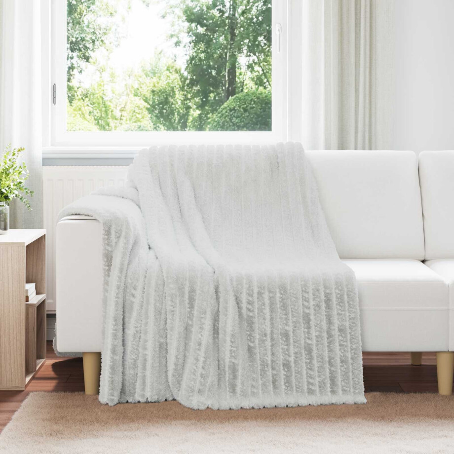vidaXL Kleden 6 pcs Grijs 200 x 150 cm Fleece afbeelding 1