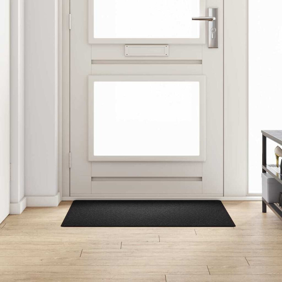 vidaXL Tapijt Loper Antraciet 100 x 100 cm 100% Polypropyleen afbeelding 1