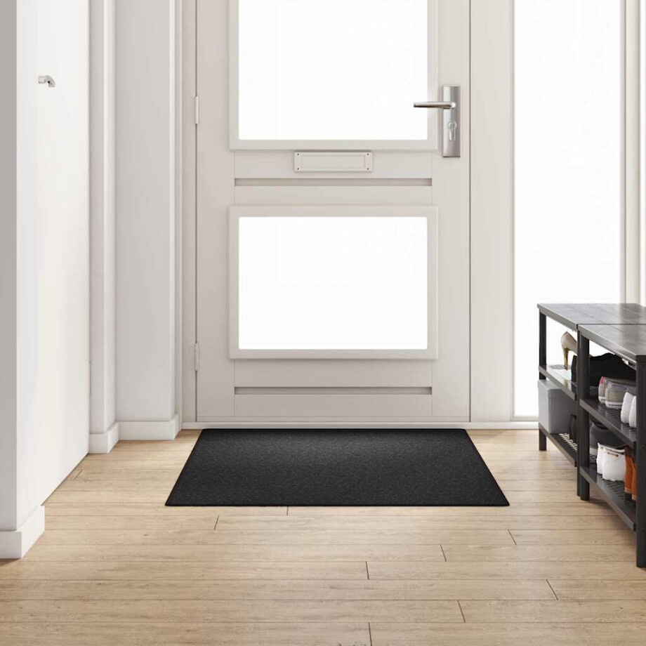 vidaXL Tapijt Loper Antraciet 100 x 150 cm 100% Polypropyleen vidaXL Tapijt Loper Antraciet 100 x 150 cm 100% Polypropyleen afbeelding 1