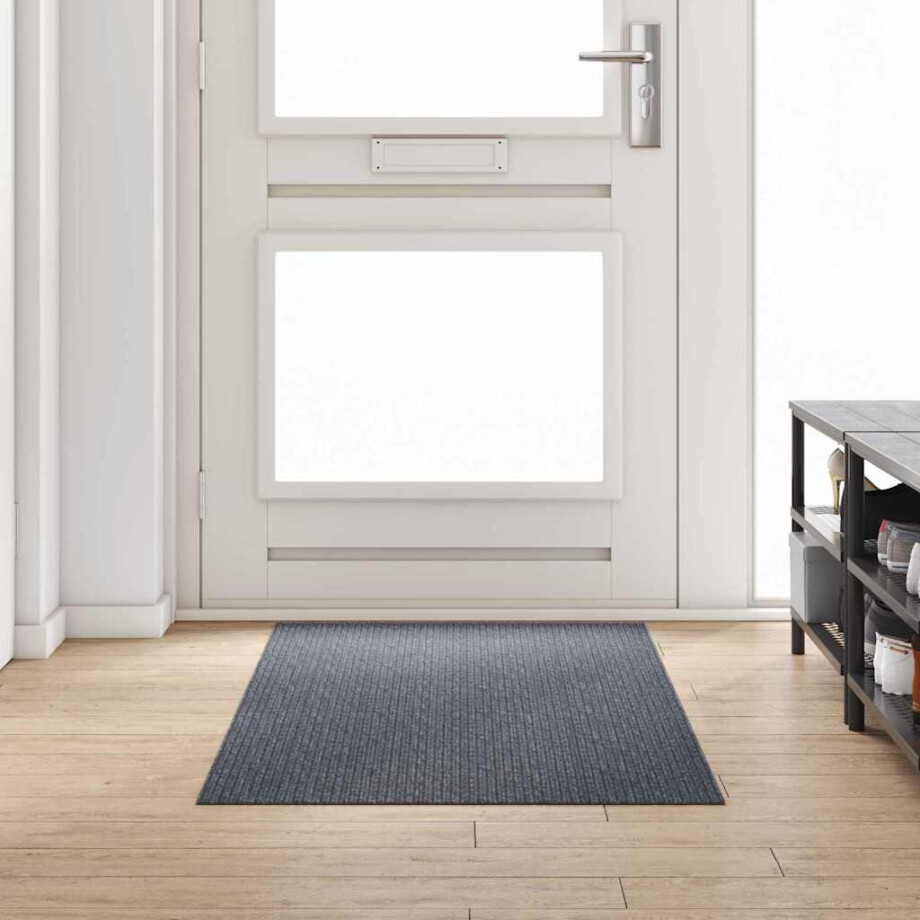 vidaXL Tapijt Loper Grijs 80 x 200 cm Stof vidaXL Tapijt Loper Grijs 80 x 200 cm Stof afbeelding 1