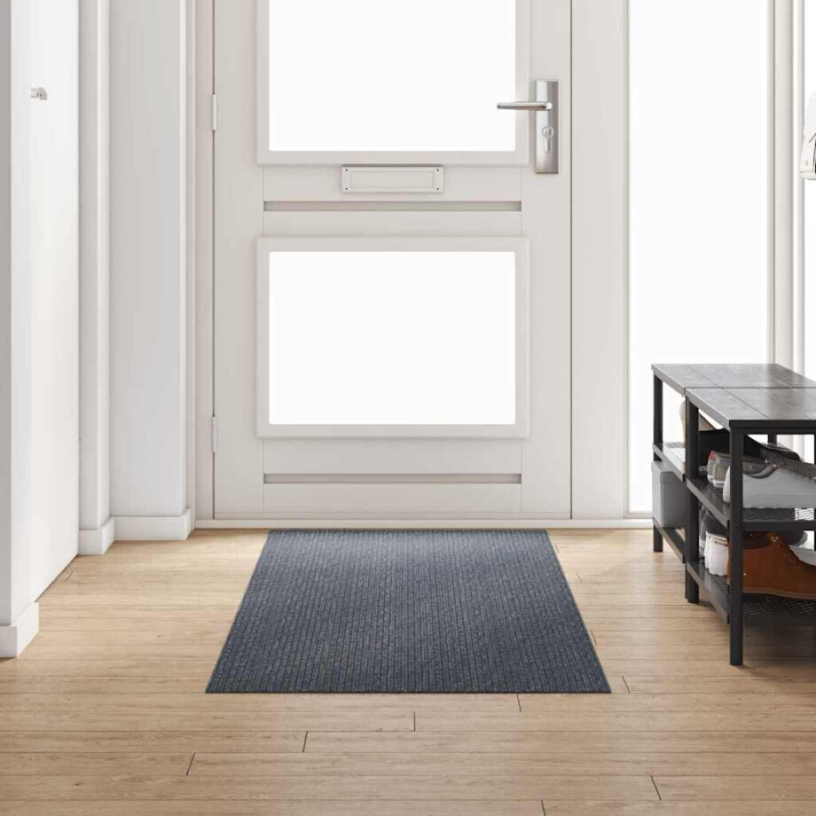 vidaXL Tapijt Loper Grijs 80 x 250 cm Stof vidaXL Tapijt Loper Grijs 80 x 250 cm Stof afbeelding 1