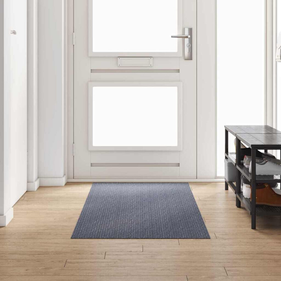 vidaXL Tapijt Loper Lichtgrijs 80 x 250 cm Stof vidaXL Tapijt Loper Lichtgrijs 80 x 250 cm Stof afbeelding 1