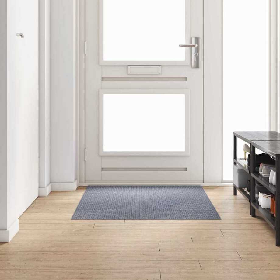vidaXL Tapijt Loper Lichtgrijs 100 x 150 cm Stof vidaXL Tapijt Loper Lichtgrijs 100 x 150 cm Stof afbeelding 1