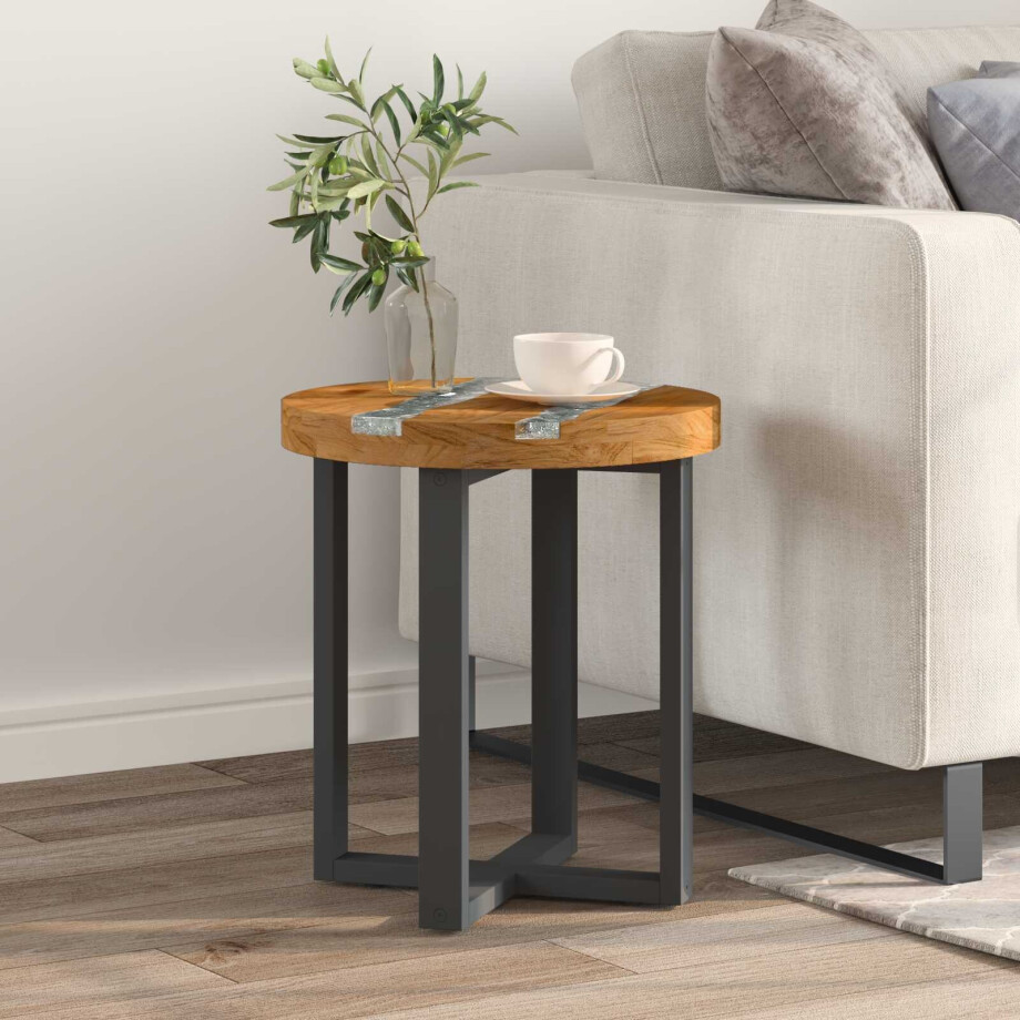 vidaXL Salontafel Bruin 40 x 40 x 45 cm Massief Teakhout vidaXL Salontafel Bruin 40 x 40 x 45 cm Massief Teakhout afbeelding 1