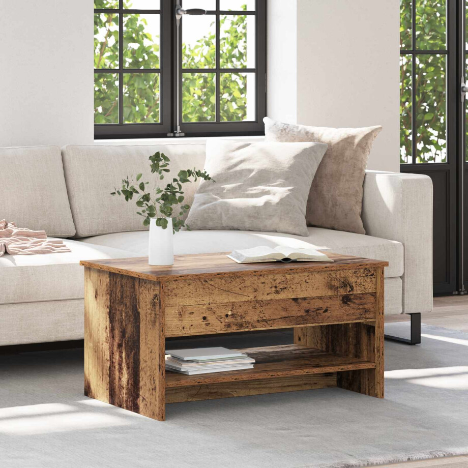 vidaXL Salontafel Oud Hout 80 x 50,5 x 41,5 cm Bewerkt hout vidaXL Salontafel Oud Hout 80 x 50,5 x 41,5 cm Bewerkt hout afbeelding 1